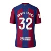 Officiële Voetbalshirt + Korte Broek FC Barcelona Pablo Torre 32 Thuis 2023-24 - Kids